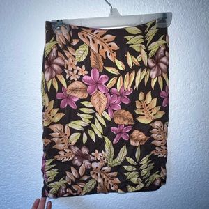 Floral/brown skirt